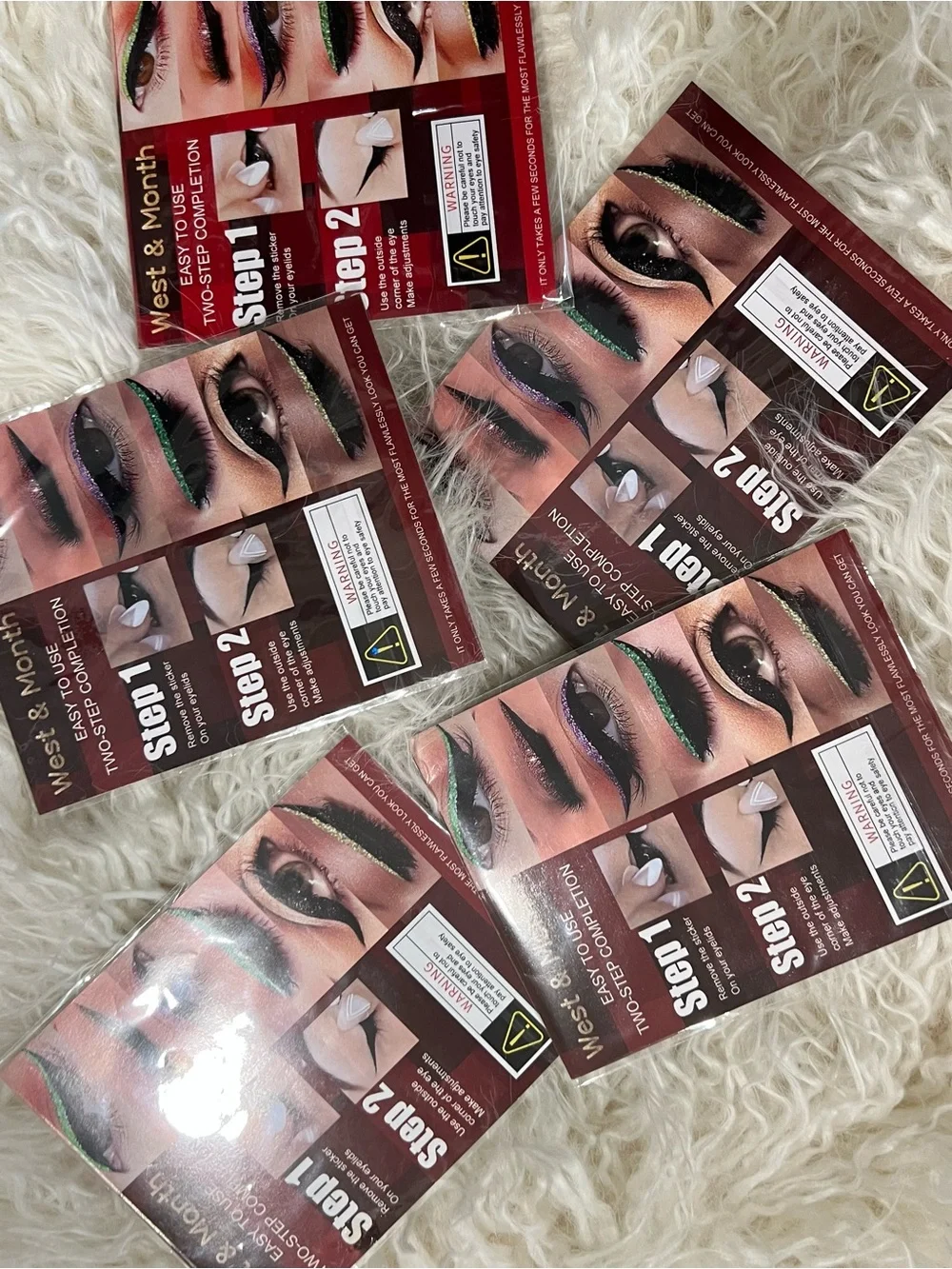 Glitter Two-Step Eyeliner Strips by
